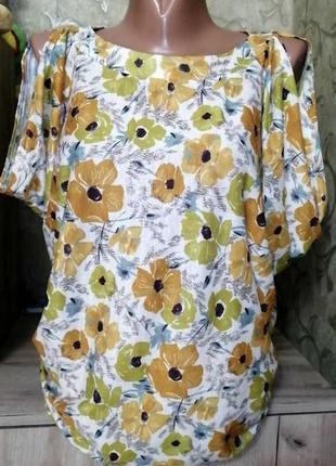 Легкая свободная блуза jane norman, сост. отличное. размер 8. сток!1 фото