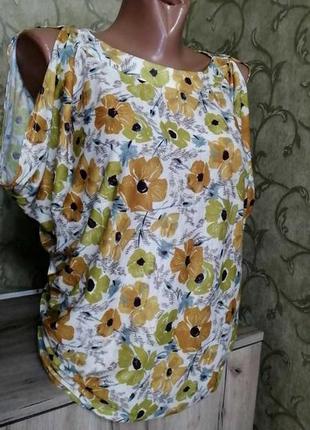 Легкая свободная блуза jane norman, сост. отличное. размер 8. сток!2 фото