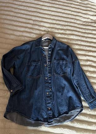 Рубашка  джинсова zara