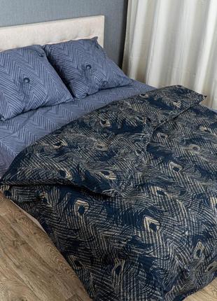 Комплект постільної білизни «пера павліна»  бязь