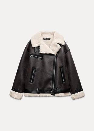 Новая дубленка zara, размеры xs и m