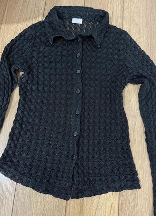 Кофта pro mod в сеточку размер xs кофта с воротником жидкая кофта