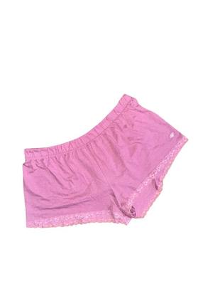 Р. 44-46/s-m женские розовые шорты с кружевной отделкой – нежность и комфорт