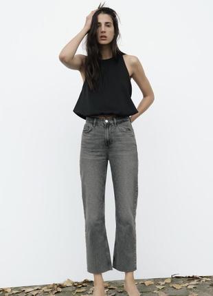 Джинси з високою посадкою zara