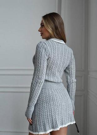 Теплый спортивный костюм на флисе из худи с капюшоном с карманами с манжетами с брюками пр...