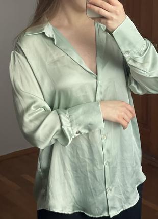 Сатинова блуза zara