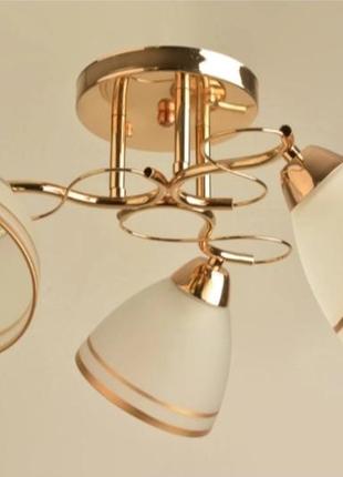 Люстра потолочная sirius л 8155/3 fg на 3 плафона