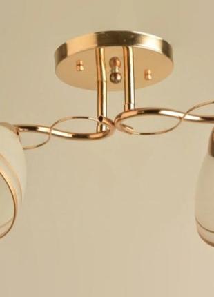 Люстра потолочная sirius л 8155/2 fg на 2 плафона