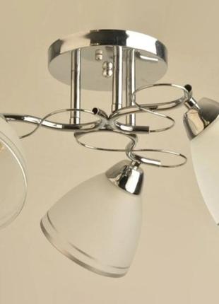 Люстра стельова sirius л 8156/3 cr на 3 плафони