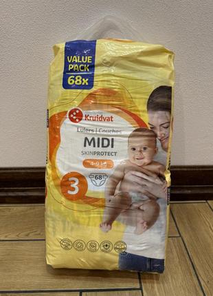 Подгузники kruidvat midi 3 (на 4-9 кг)