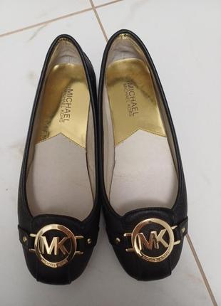 Туфли балетки micheal kors кожаные