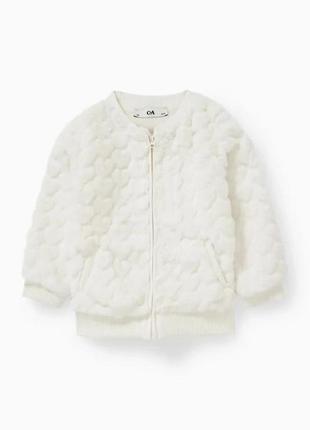 Кофта меховушка для дівчинки оригінал c&a