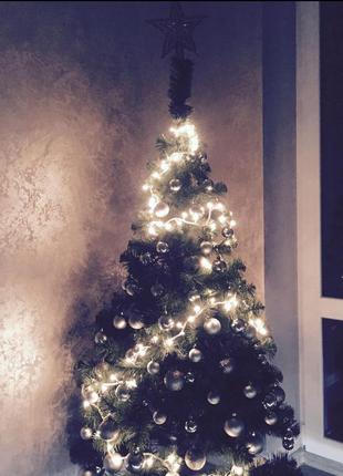 Штучна зелена ялинка 150 / 79 підлогова новорічна 🎄 ялинка
