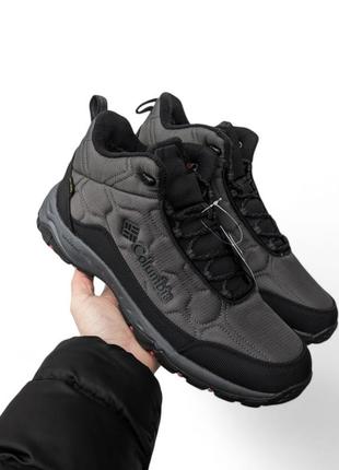 Зимові чоловічі черевики columbia сірі ❄️