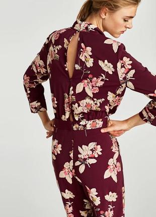 Комбінезон zara з квітковим принтом3 фото