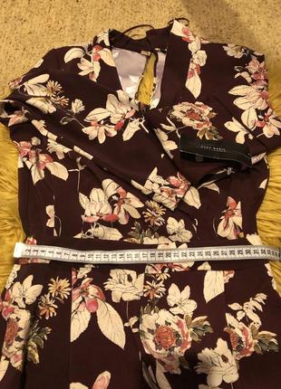 Комбінезон zara з квітковим принтом6 фото