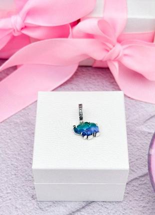 Подвеска слон из стекло мурано5 фото