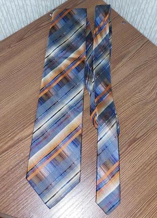 Роскошный шёлковый галстук в полоску abercrombie&fitch, оригинал, молниеносная отправка3 фото