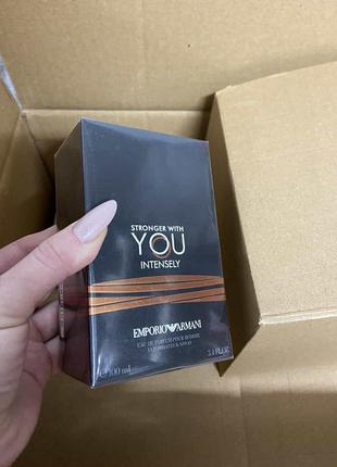 Armani stronger with you intensely 100 мл парфюмированная вода