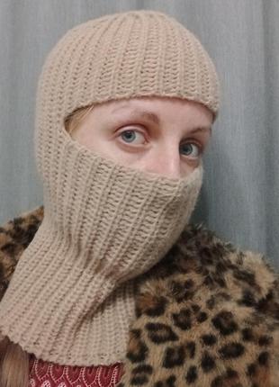 Вязанная теплая балаклава