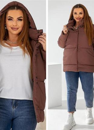 Куртка синтепон 200,шоколад 48-62
ситайте умови оплати🌸🌸🌸