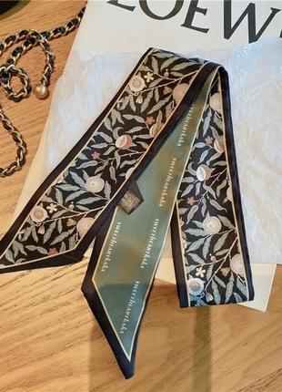 Сатинова стрічка твіллі на сумку для волосся на шию шарфик платок косинка хустка аксессуар