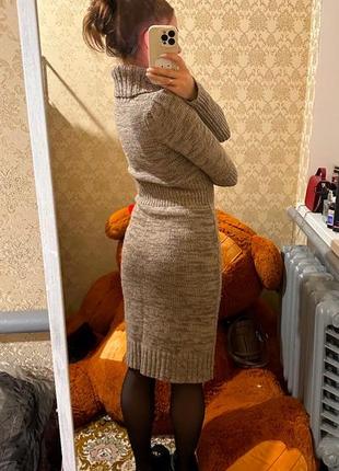 Платье теплое
