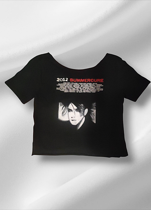 Футболка топ the cure robert smith мерч кастом хенд мейд handmade гот goth готична альт alt