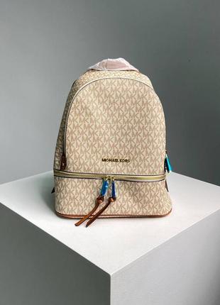 Michaelkors large rhea logo backpack ivory рюкзак
