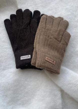 Перчатки женккие теплые варежки женские теплые утепленные двойные3 фото