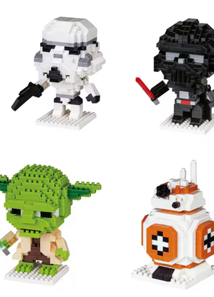 Набор star wars: дарт вейдер, йода, bb-8 и stormtrooper, конструктор мечты
