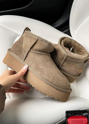 Уги угі угги уггі ugg ultra mini platform khaki