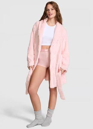 Халат victoria’s secret pink премиум качество cozy robe