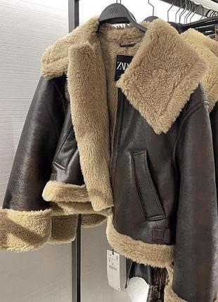 Новая дубленка zara
