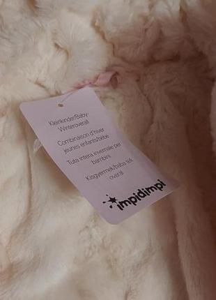 Зимний, теплющий на меху комбинезон impidimpi как lupilu для девочки, р.98/104,германия4 фото