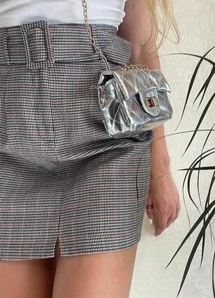 Спідниця в гусячу лапку