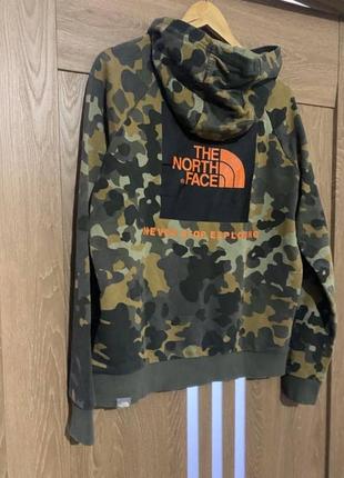 Мужская толстовка худи с капюшоном на флисе the north face оригинал4 фото