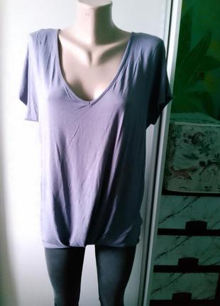 Лавандовая футболка вискозная