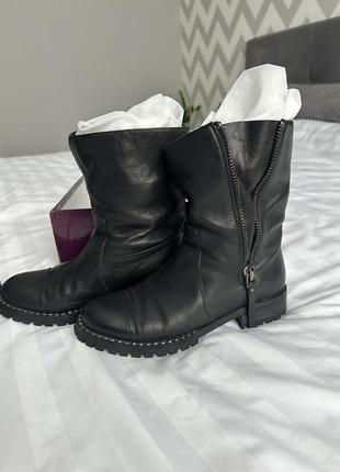 Ботинки женские, осенние, кожаные.
