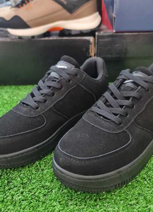 Женские черные кроссовки замша x&y 36-41р x&ya31