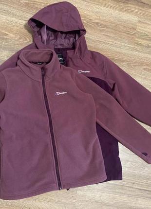 Комплект женская ветровка с флиской подкладом berghaus aq2 технология оригинал