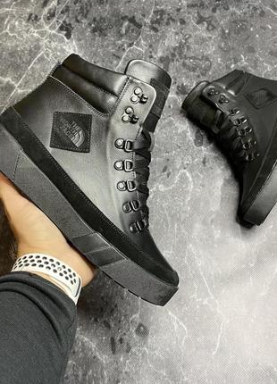 Зимние мужские ботинки the north face black (мех) 40-41-43-44
