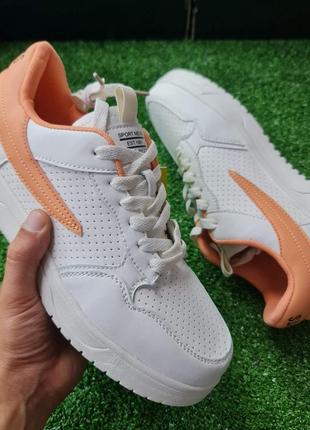 Женские очень легкие кроссовки белые dbao mezz 36-41р f125