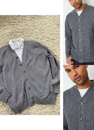 Базовый мужской кардиган/кофта на пуговицах,котон,cotton,p.m-l