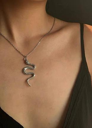Подвеска змейка год змеи украшение на шею