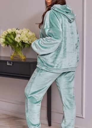 Женская пижама теплая из кенгуру махра 42-44, 46-48, 50-52, 54-56  razg4409-с41804oве8 фото