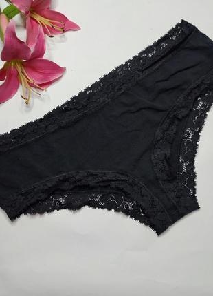 Ажурные трусики базовые трусы котоновые lingerie xl xxl 2xl 14 16 44 46