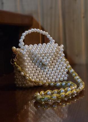 Сумочка из бусин, маленькая сумочка