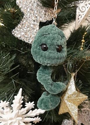 Змія. іграшка ручної роботи. подарунок на новорічні свята.