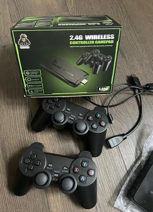 Ігрова приставка game stick lite 64 гб m8 (hdmi 4k 2,4g) 20000 ігор dendy, sega, sony playstation 13 фото